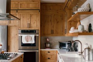 Custom kitchen inset cabinets